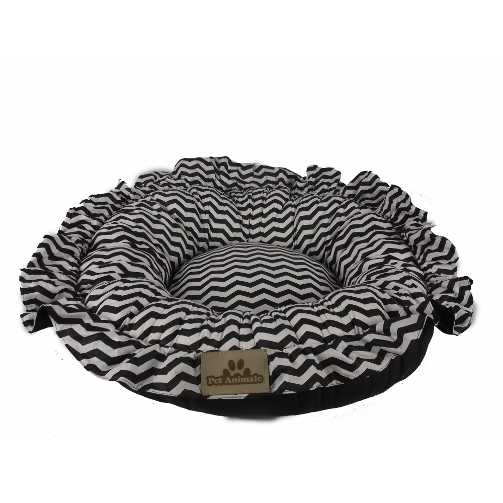 Cama Nuvem Zig Zag Preto